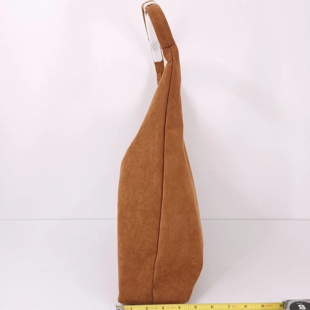 Like Dreams Cielo Oversized Hobo Tote Bag Brown Shoulder Magnetic Snap